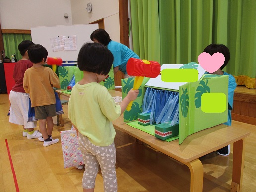 わにさんが出てくるゲームも大好評でした!