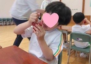 泡がでてきたぞ！